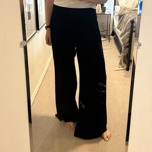 Elegant Navy Wide-Leg Pants